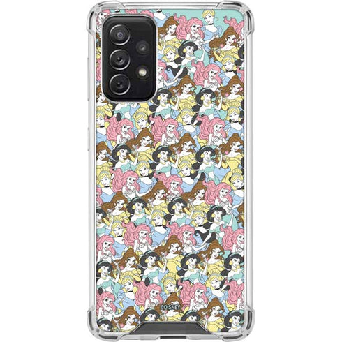 Disney Princess Disney Princesses Pattern Galaxy A72 5G Clear Case