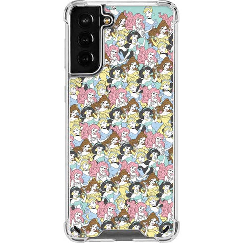Disney Princess Disney Princesses Pattern Galaxy S21 Plus 5G Clear Case