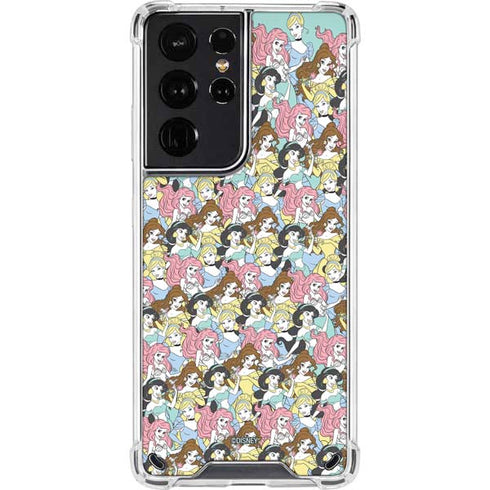 Disney Princess Disney Princesses Pattern Galaxy S21 Ultra 5G Clear Case
