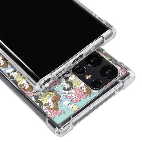 Disney Princess Disney Princesses Pattern Galaxy S22 Ultra Clear Case