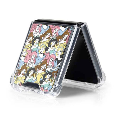 Disney Princess Disney Princesses Pattern Galaxy Z Flip5 5G Clear Case