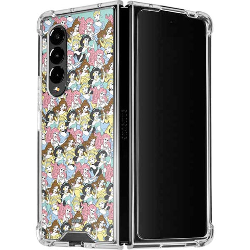 Disney Princess Disney Princesses Pattern Galaxy Z Fold4 5G Clear Case