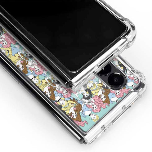 Disney Princess Disney Princesses Pattern Galaxy Z Fold4 5G Clear Case