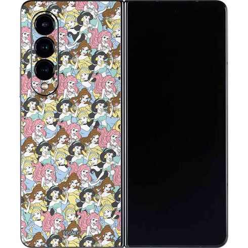 Disney Princess Disney Princesses Pattern Galaxy Z Fold4 5G Skin