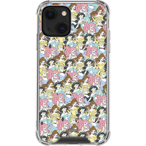 Disney Princess Disney Princesses Pattern iPhone 13 Mini Clear Case