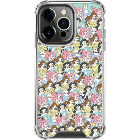Disney Princess Disney Princesses Pattern iPhone 15 Pro Clear Case