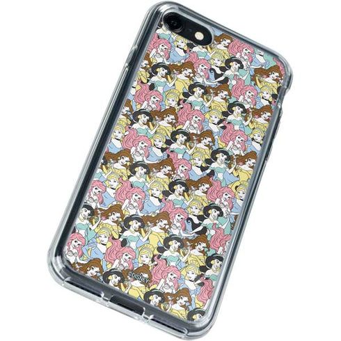 Disney Princess Disney Princesses Pattern iPhone SE (2nd & 3rd Gen) Clear Case