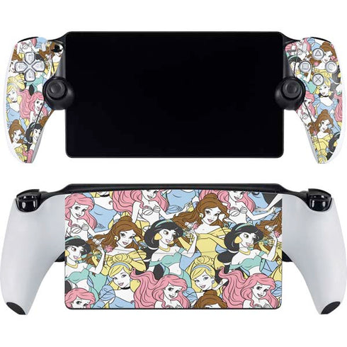 Disney Princess Disney Princesses Pattern PlayStation Portal Remote Player Skin