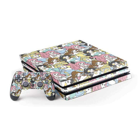 Disney Princess Disney Princesses Pattern PS4 Pro Bundle Skin