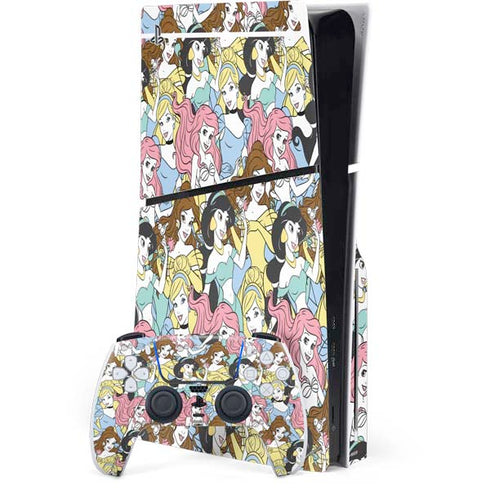 Disney Princess Disney Princesses Pattern PS5 Slim Disk Bundle Skin