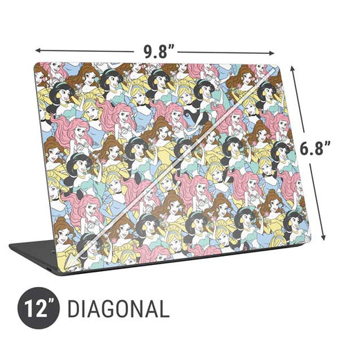 Disney Princess Disney Princesses Pattern Universal Laptop 12in (9.8 x 6.8in) Skin