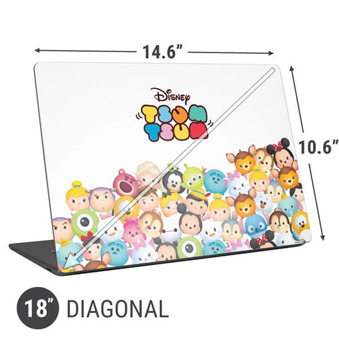 Disney Tsum Tsum Art Universal Laptop 18in (14.6 x 10.6in) Skin