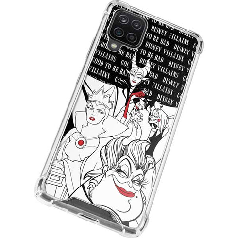 Disney Villains Characters Art Galaxy A12 Clear Case