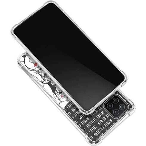 Disney Villains Characters Art Galaxy A12 Clear Case