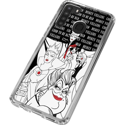 Disney Villains Characters Art Galaxy A21 Clear Case