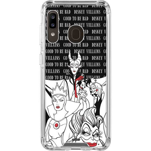 Disney Villains Characters Art Galaxy A30 Clear Case