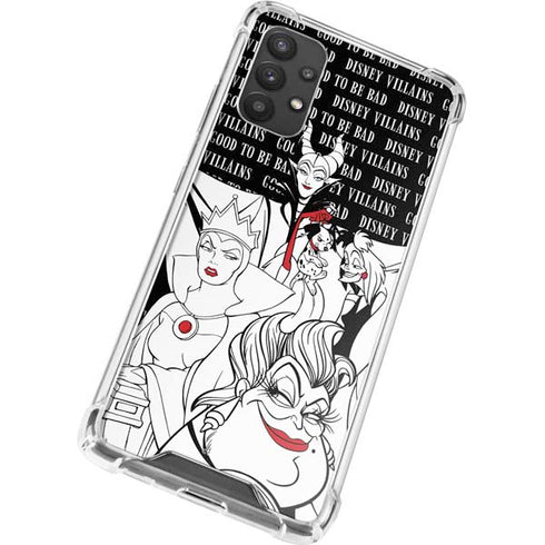 Disney Villains Characters Art Galaxy A32 5G Clear Case