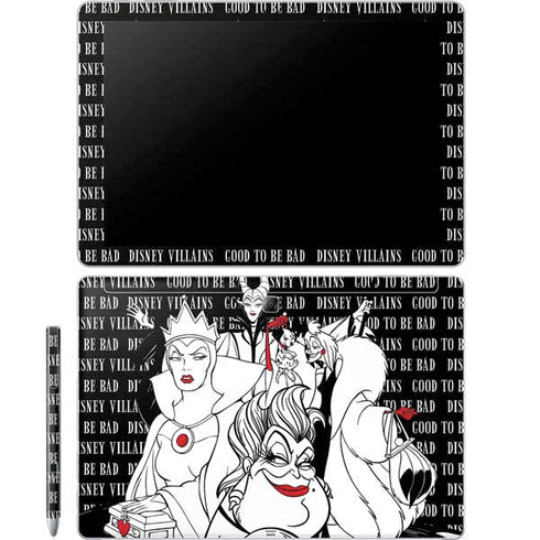 Disney Villains Characters Art Galaxy Book 12in Skin
