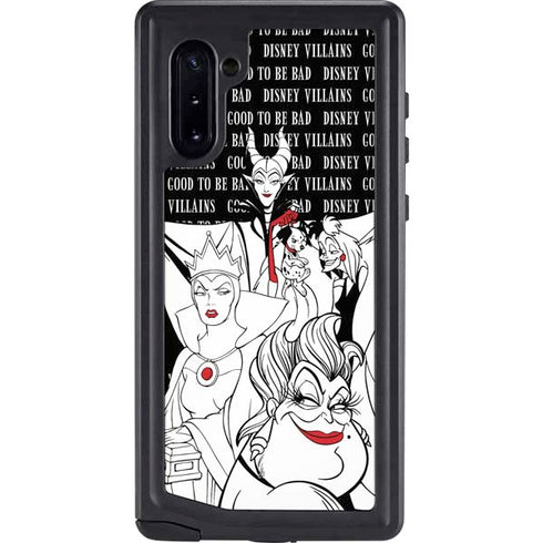 Disney Villains Characters Art Galaxy Note 10 Waterproof Case