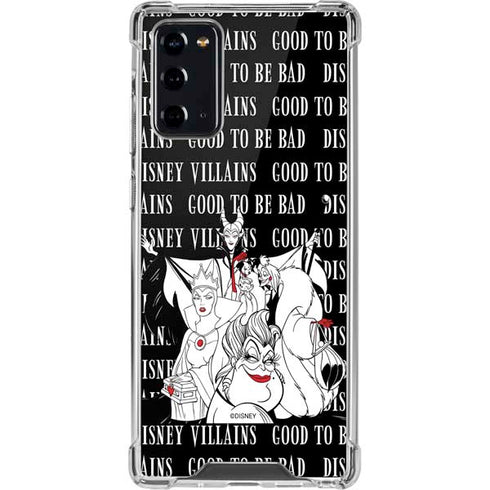 Disney Villains Characters Art Galaxy Note20 5G Clear Case