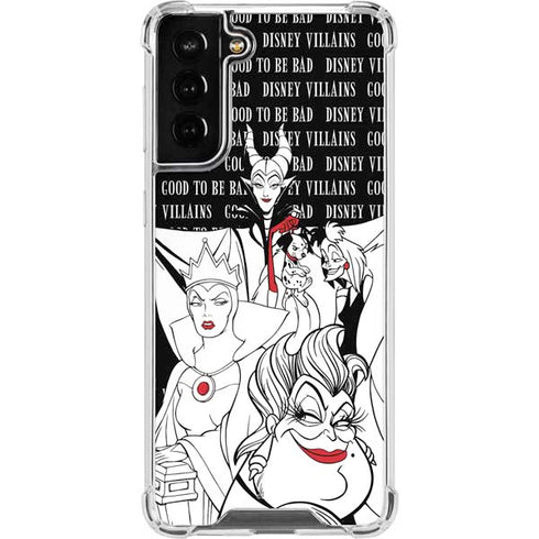 Disney Villains Characters Art Galaxy S21 FE Clear Case