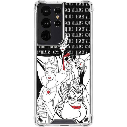Disney Villains Characters Art Galaxy S21 Ultra 5G Clear Case