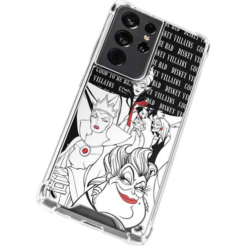 Disney Villains Characters Art Galaxy S21 Ultra 5G Clear Case