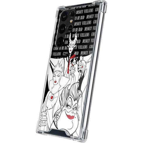 Disney Villains Characters Art Galaxy S22 Ultra Clear Case