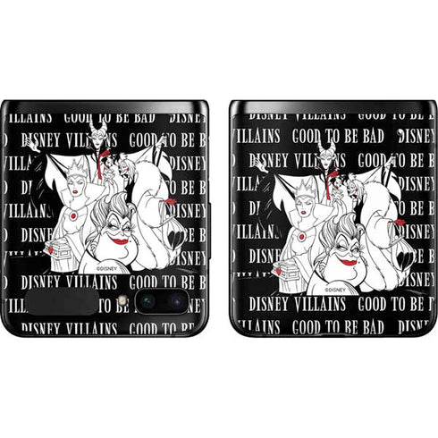 Disney Villains Characters Art Galaxy Z Flip Skin