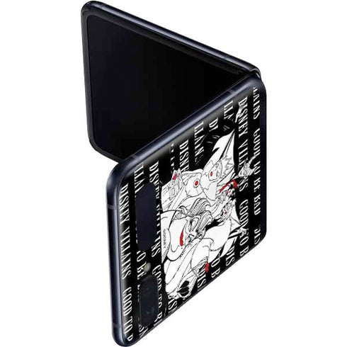 Disney Villains Characters Art Galaxy Z Flip Skin