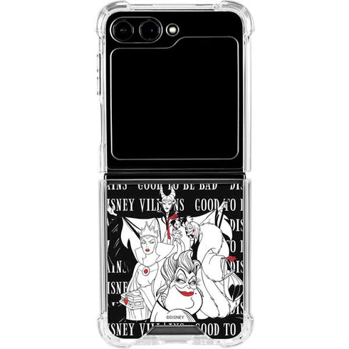 Disney Villains Characters Art Galaxy Z Flip5 5G Clear Case