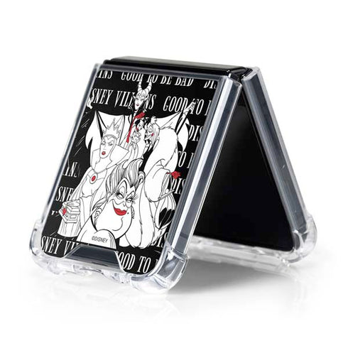Disney Villains Characters Art Galaxy Z Flip5 5G Clear Case