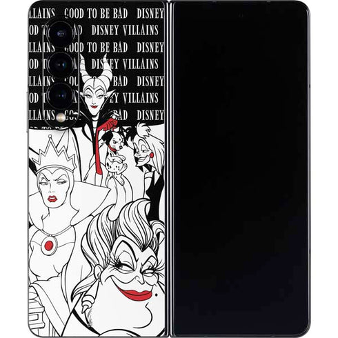 Disney Villains Characters Art Galaxy Z Fold4 5G Skin