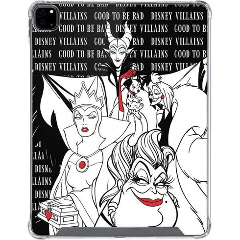 Disney Villains Characters Art iPad Pro 12.9in (2020) Clear Case