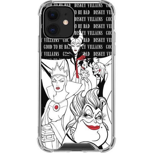 Disney Villains Characters Art iPhone 12 Clear Case