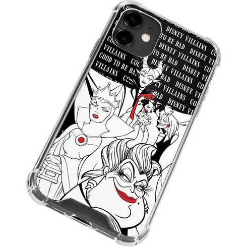 Disney Villains Characters Art iPhone 12 Clear Case