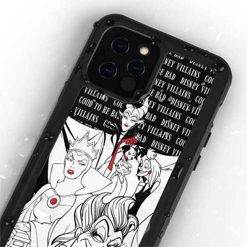 Disney Villains Characters Art iPhone 12 Pro Waterproof Case