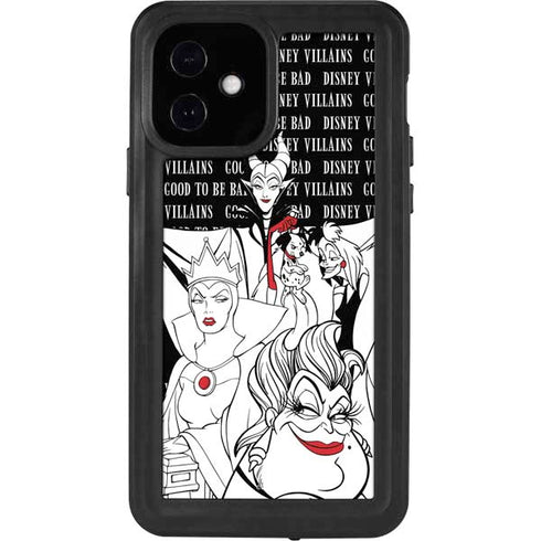 Disney Villains Characters Art iPhone 12 Waterproof Case