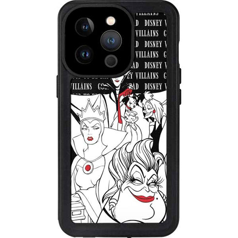 Disney Villains Characters Art iPhone 14 Pro Waterproof Case