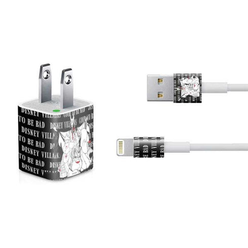 Disney Villains Characters Art iPhone Charger (5W USB) Skin