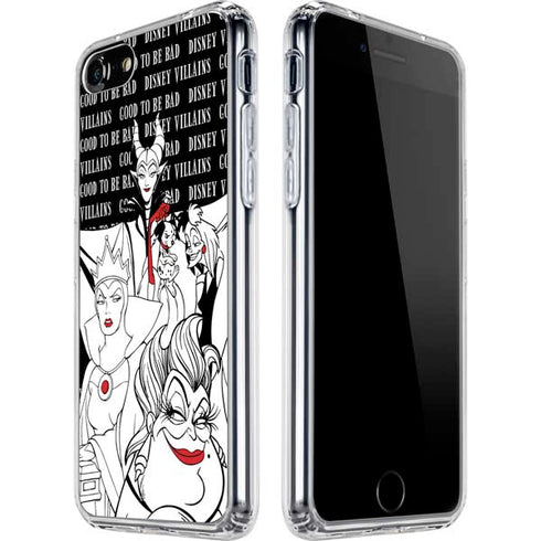 Disney Villains Characters Art iPhone SE (2nd & 3rd Gen) Clear Case