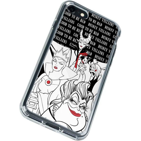 Disney Villains Characters Art iPhone SE (2nd & 3rd Gen) Clear Case