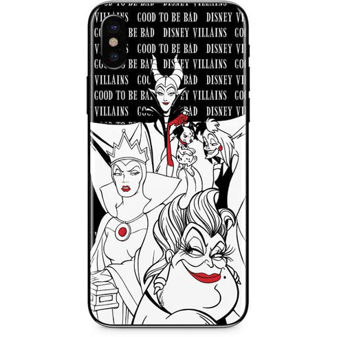 Disney Villains Characters Art iPhone XS Max Skin