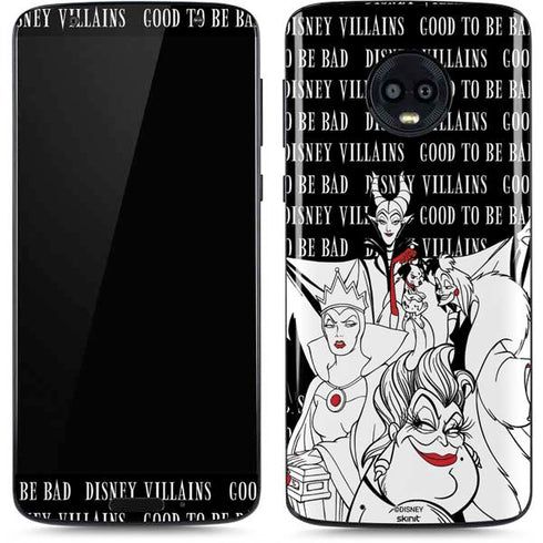 Disney Villains Characters Art Moto G6 Skin