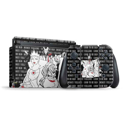 Disney Villains Characters Art Nintendo Switch Bundle Skin
