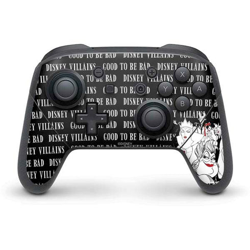 Disney Villains Characters Art Nintendo Switch Pro Controller Skin