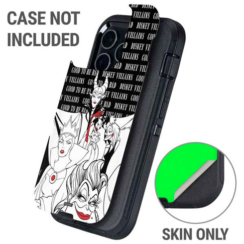 Disney Villains Characters Art Otterbox Defender iPhone Skin