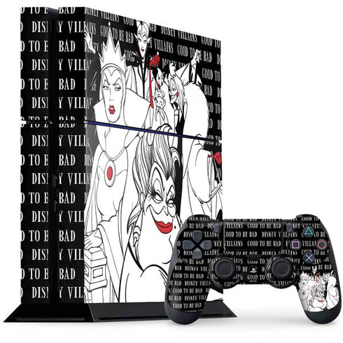 Disney Villains Characters Art PS4 Console and Controller Bundle Skin