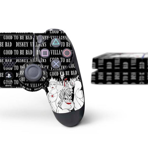 Disney Villains Characters Art PS4 Console and Controller Bundle Skin