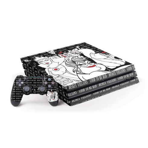 Disney Villains Characters Art PS4 Pro Bundle Skin